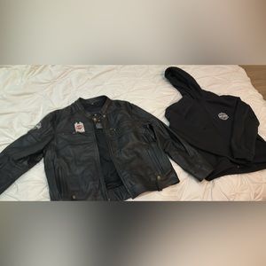 Harley Davidson biker jacket real leather XXL